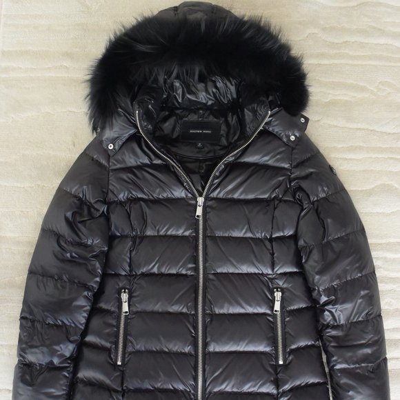 BRAND: ANDREW MARC - SIZE: SMALL - COLOR: BLACK - Picture 1 of 11